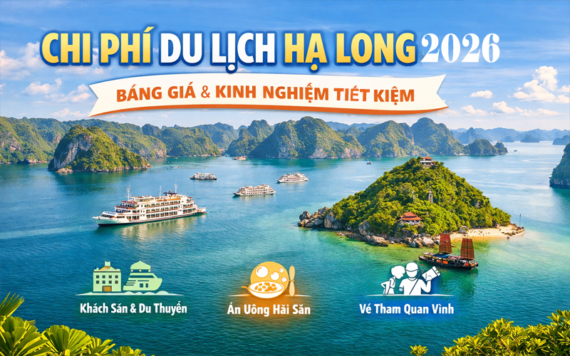 Chi phí du lịch Hạ Long chi tiết mới nhất 2026